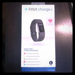 🏃🏼‍♀️💪🏼Fitbit Charge 2 in black, large